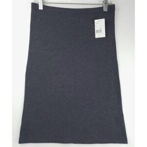 NEW Cabi Skirt Sweater Womens Medium Heather Gray Tube Top Stretch Pull-On